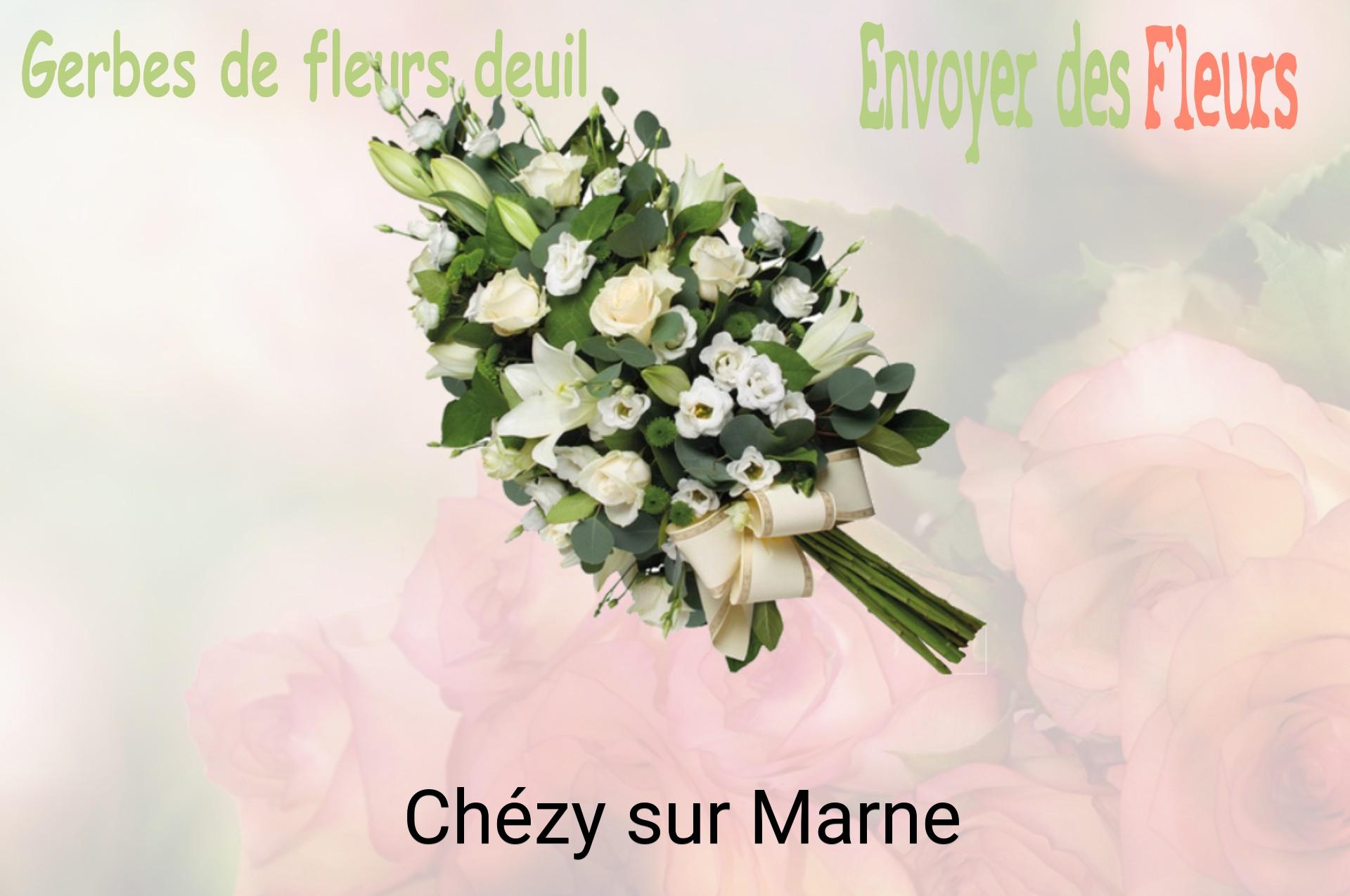 Gerbe de fleurs de deuil livrée à Chézy-sur-Marne