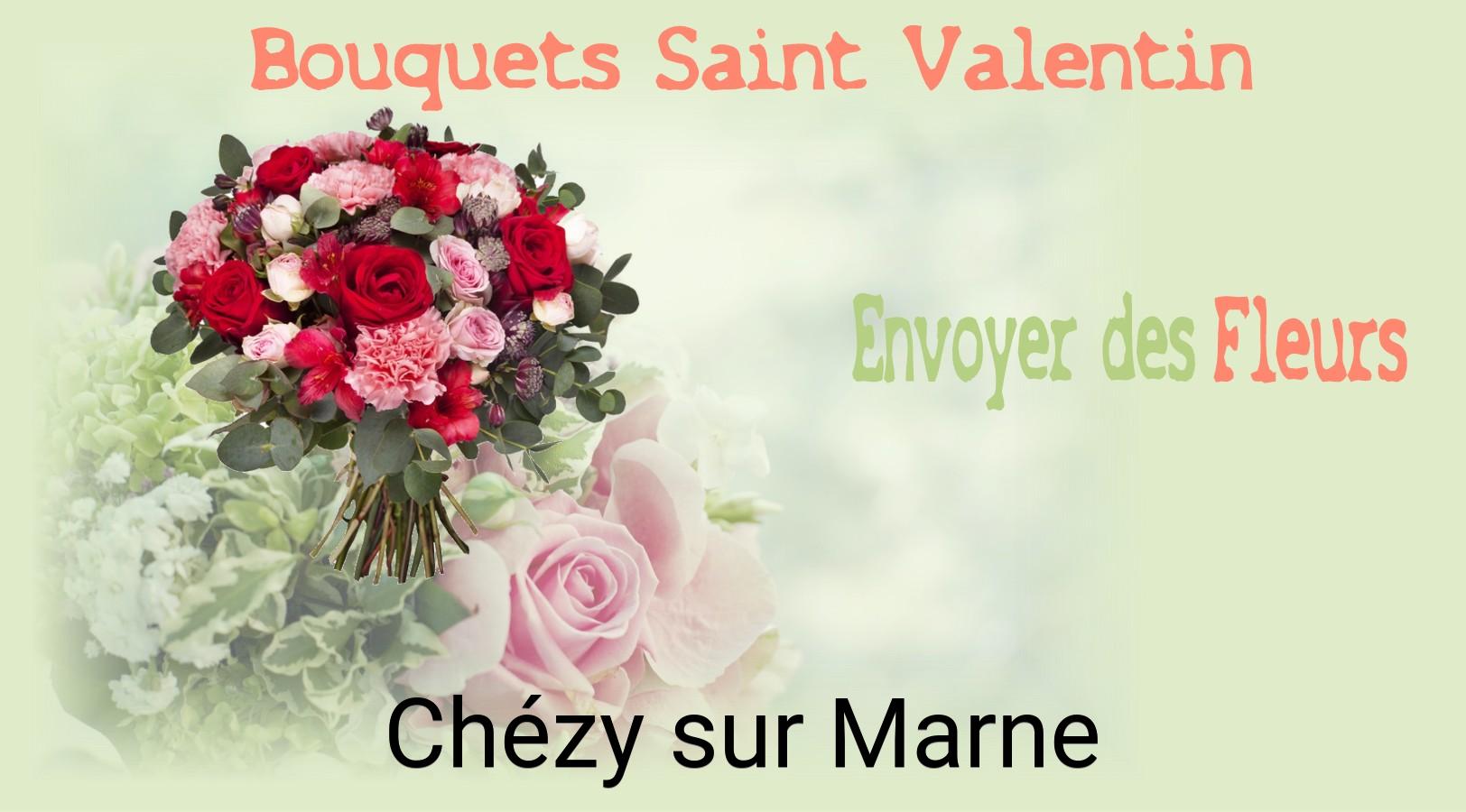 Roses de Saint-Valentin livrées à Chézy-sur-Marne